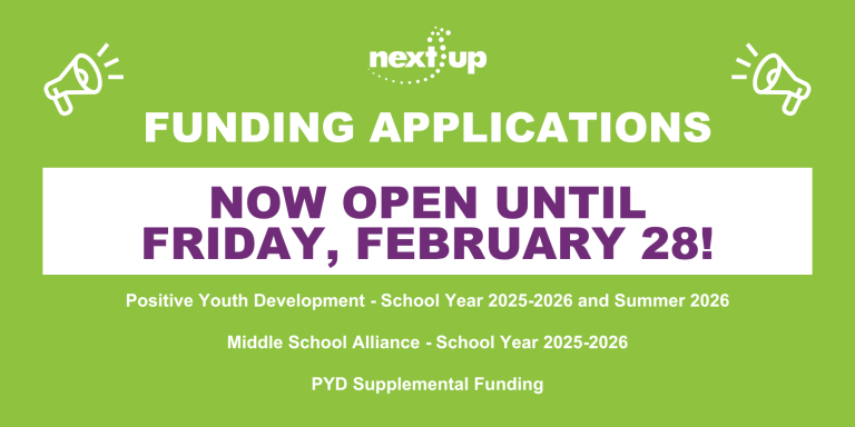 NextUp Program Funding Process Applications