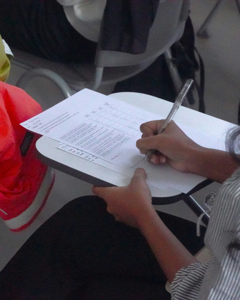 Richmond youth fill out SAYO-Y surveys to share their thoughts on afterschool and summer programs.