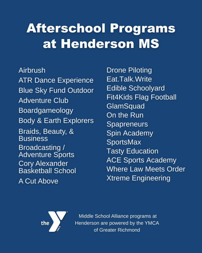 Henderson Afterschool Programs Spring 2026